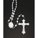 White Plastic Rosary - Catholic Gifts Canada
