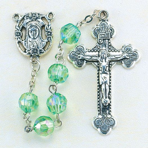 Birthstone Rosary for August - Catholic Gifts Canada
