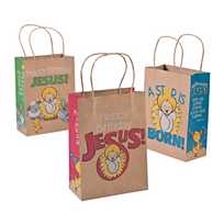 Happy Birthday Jesus Gift Bag Blue - Catholic Gifts Canada