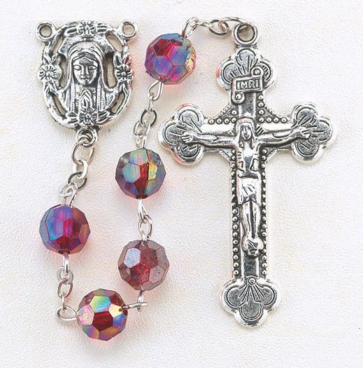 Birthstone Rosary for January - Catholic Gifts Canada