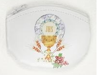 First Communion Rosary Pouch - Pink